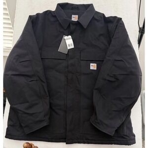Carhartt Mens 101618 001 Flame Resistant FR Duck Lined Coat Quilted 3XL NEW